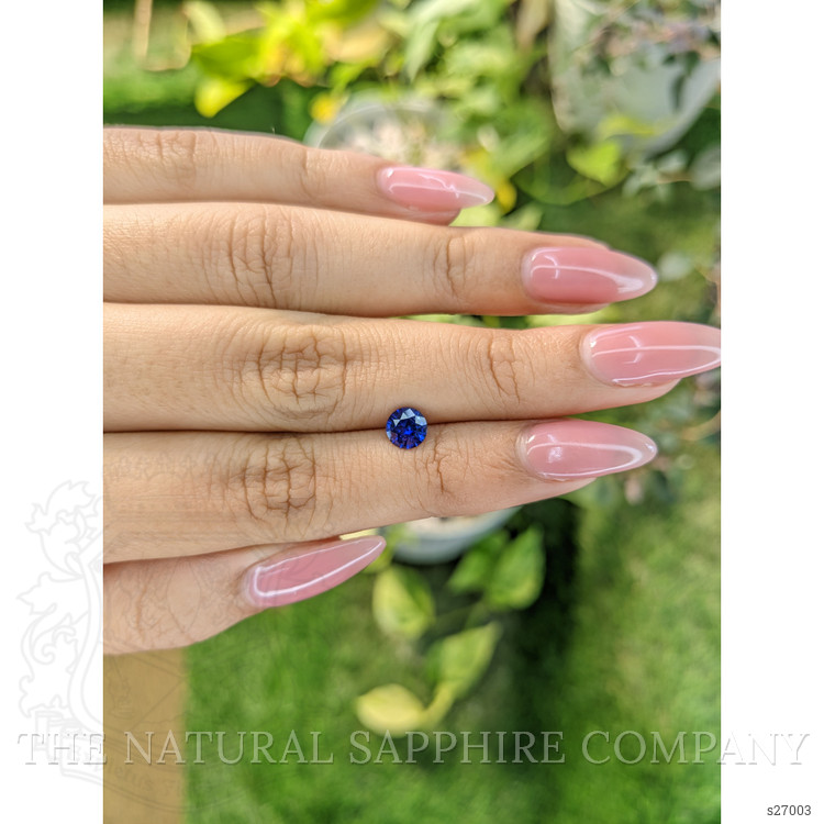 0.77 Ct. Blue Sapphire from Ceylon (Sri Lanka)