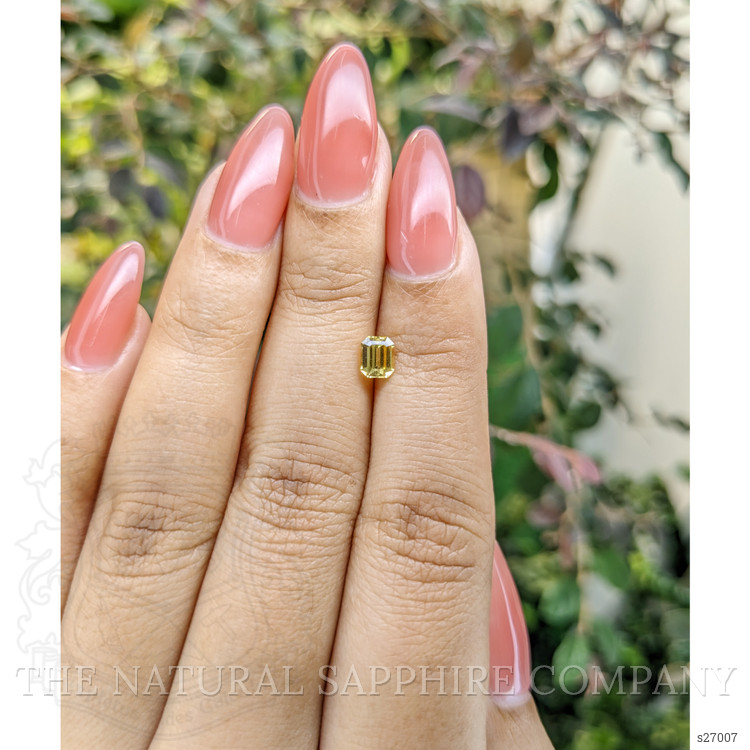 0.59 Ct. Yellow Sapphire from Ceylon (Sri Lanka)