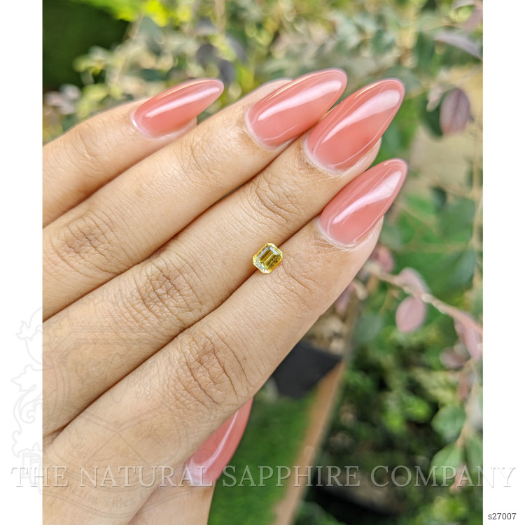 0.59 Ct. Yellow Sapphire from Ceylon (Sri Lanka)