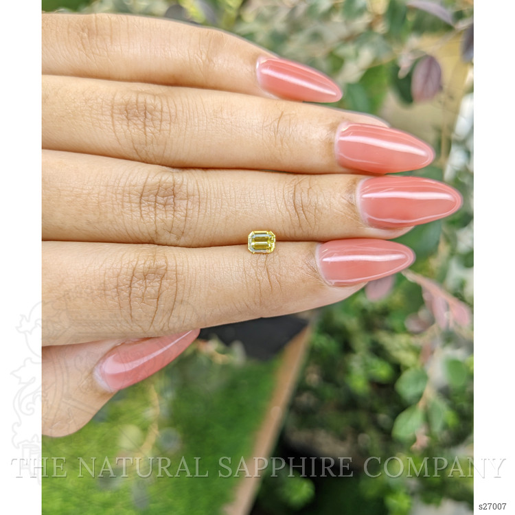 0.59 Ct. Yellow Sapphire from Ceylon (Sri Lanka)