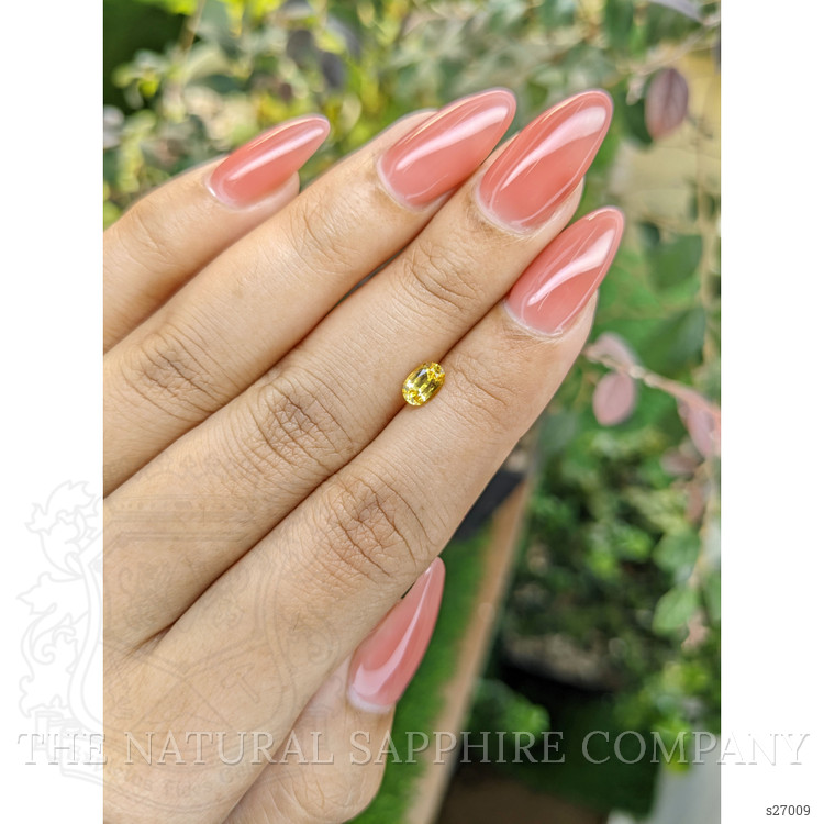 0.59 Ct. Yellow Sapphire from Ceylon (Sri Lanka)