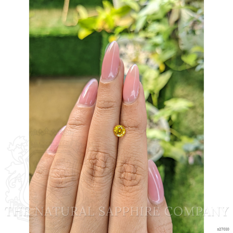 0.77 Ct. Yellow Sapphire from Ceylon (Sri Lanka)