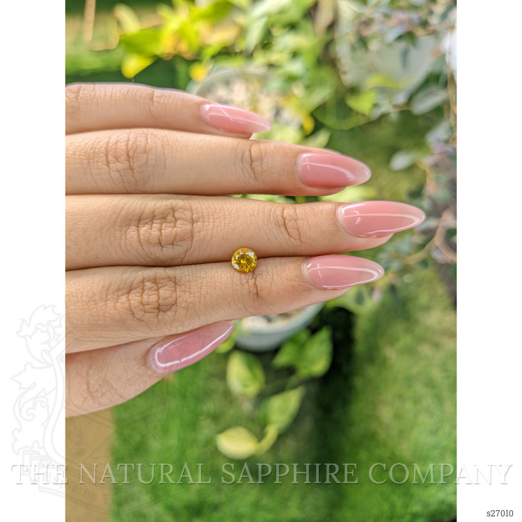 0.77 Ct. Yellow Sapphire from Ceylon (Sri Lanka)