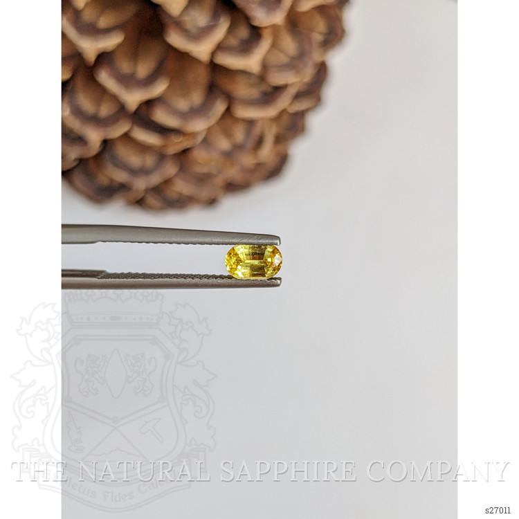 0.57 Ct. Yellow Sapphire from Ceylon (Sri Lanka)