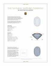 0.57 Ct. Yellow Sapphire from Ceylon (Sri Lanka) 3 D Scan Report