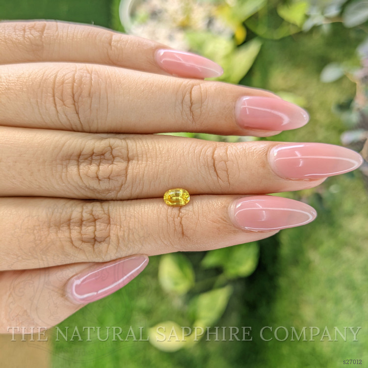 0.58 Ct. Yellow Sapphire from Ceylon (Sri Lanka)