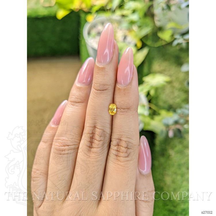 0.58 Ct. Yellow Sapphire from Ceylon (Sri Lanka)