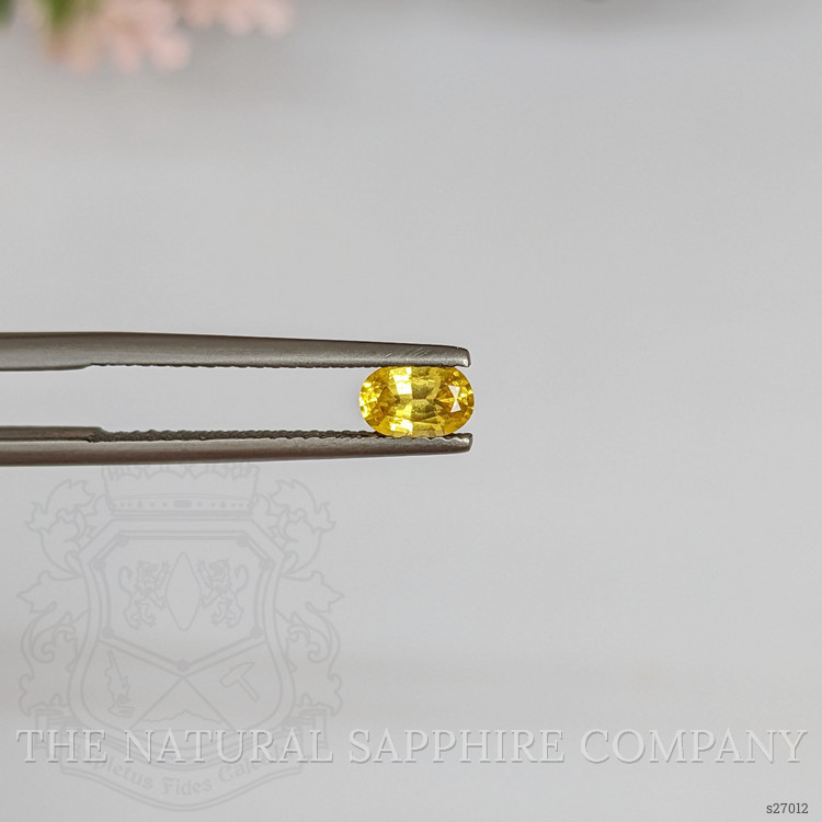 0.58 Ct. Yellow Sapphire from Ceylon (Sri Lanka)
