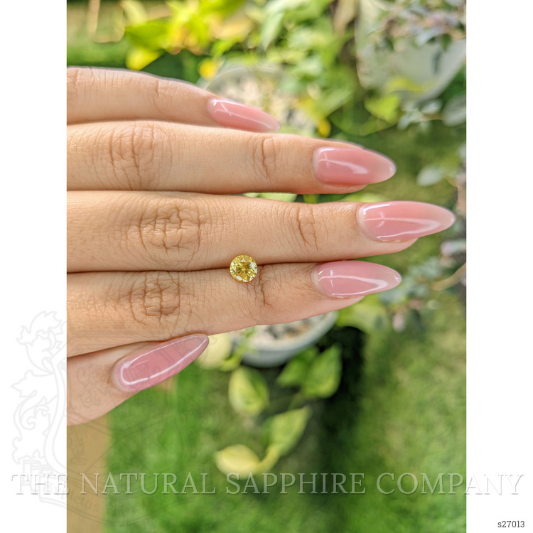 0.82 Ct. Yellow Sapphire from Ceylon (Sri Lanka)