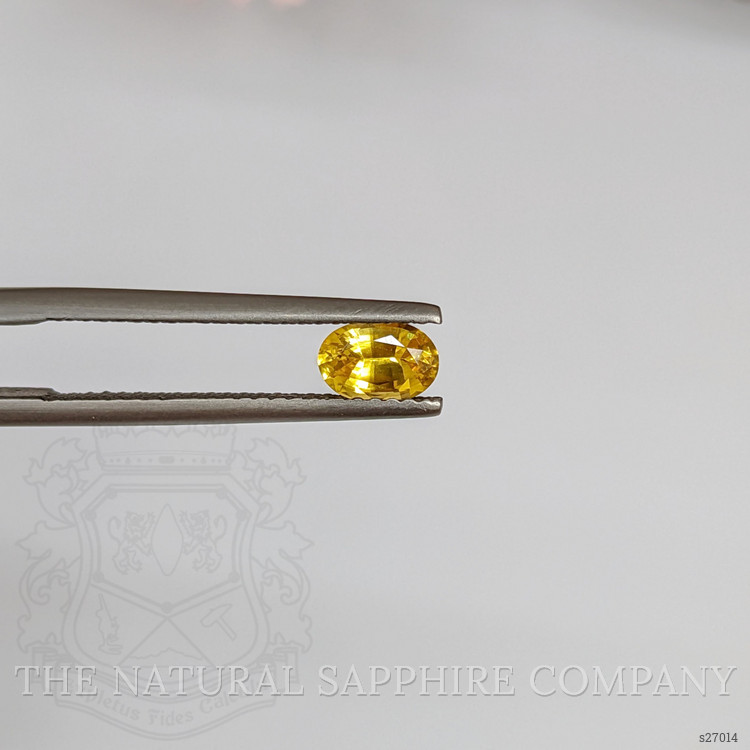 0.58 Ct. Yellow Sapphire from Ceylon (Sri Lanka)