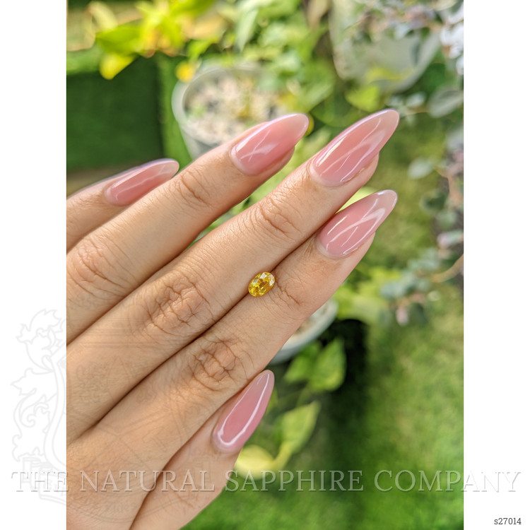 0.58 Ct. Yellow Sapphire from Ceylon (Sri Lanka)