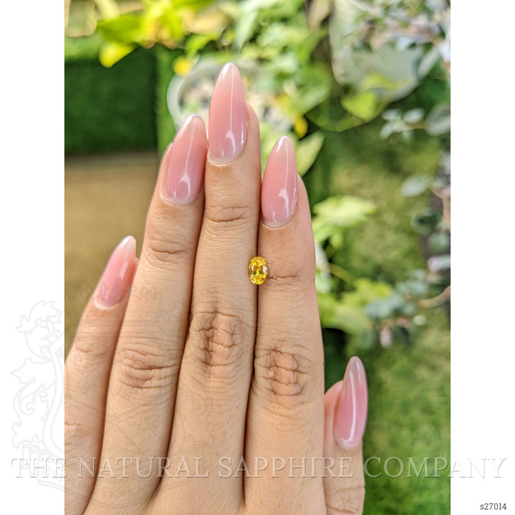0.58 Ct. Yellow Sapphire from Ceylon (Sri Lanka)