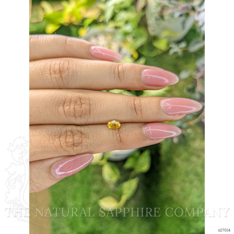 0.58 Ct. Yellow Sapphire from Ceylon (Sri Lanka)