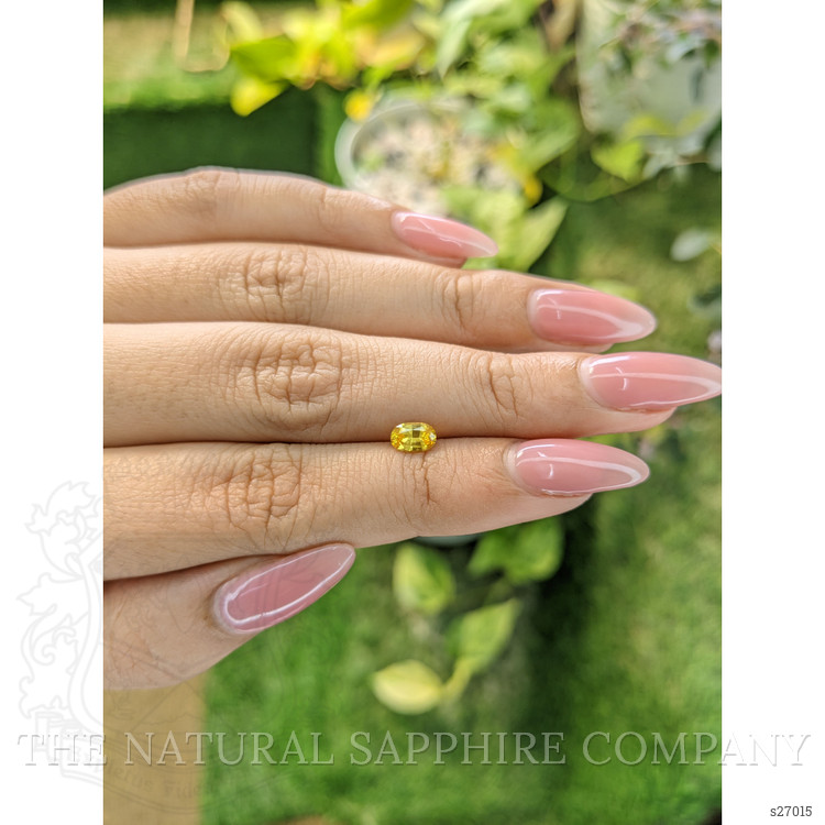 0.54 Ct. Yellow Sapphire from Ceylon (Sri Lanka)