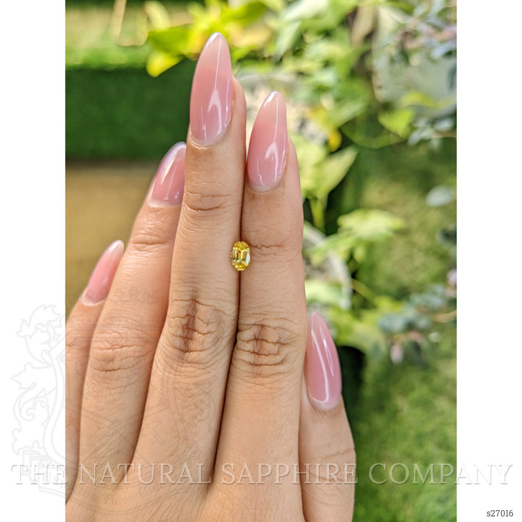 0.57 Ct. Yellow Sapphire from Ceylon (Sri Lanka)