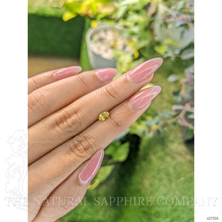 0.57 Ct. Yellow Sapphire from Ceylon (Sri Lanka)