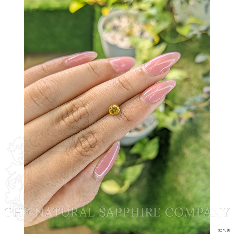 0.65 Ct. Yellow Sapphire from Ceylon (Sri Lanka)