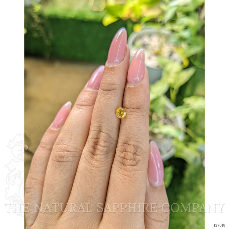 0.65 Ct. Yellow Sapphire from Ceylon (Sri Lanka)