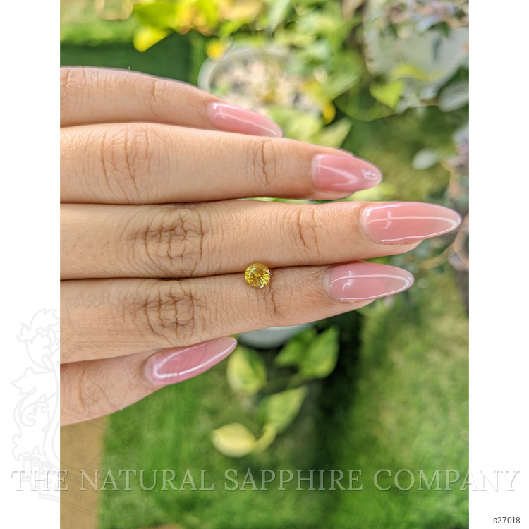 0.65 Ct. Yellow Sapphire from Ceylon (Sri Lanka)