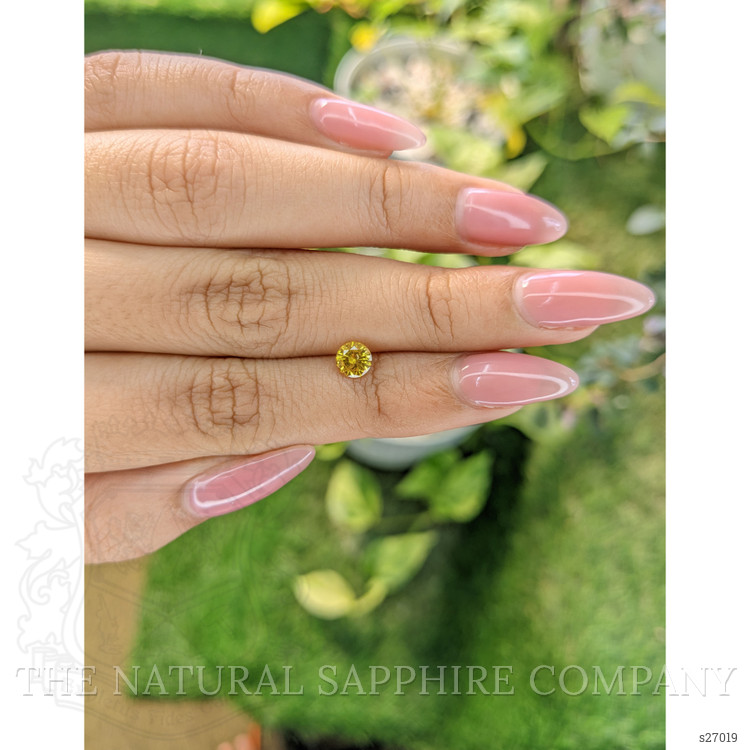 0.65 Ct. Yellow Sapphire from Ceylon (Sri Lanka)