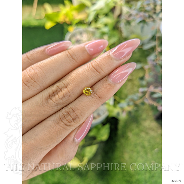 0.65 Ct. Yellow Sapphire from Ceylon (Sri Lanka)