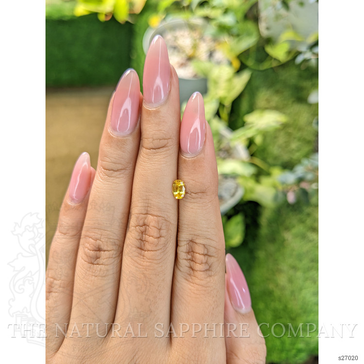 0.54 Ct. Yellow Sapphire from Ceylon (Sri Lanka)