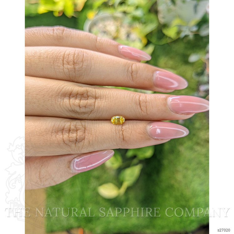 0.54 Ct. Yellow Sapphire from Ceylon (Sri Lanka)
