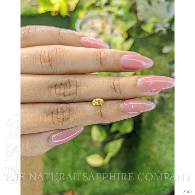 0.63 Ct. Yellow Sapphire from Ceylon (Sri Lanka)