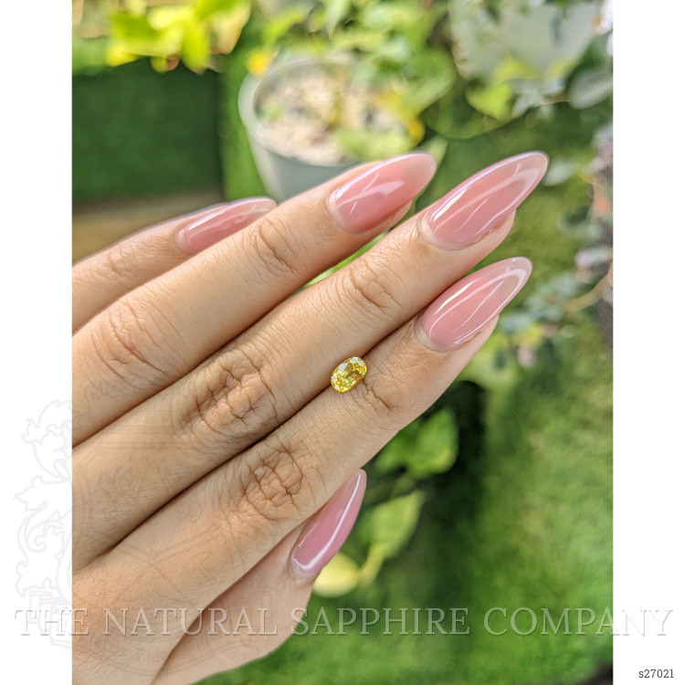 0.63 Ct. Yellow Sapphire from Ceylon (Sri Lanka)