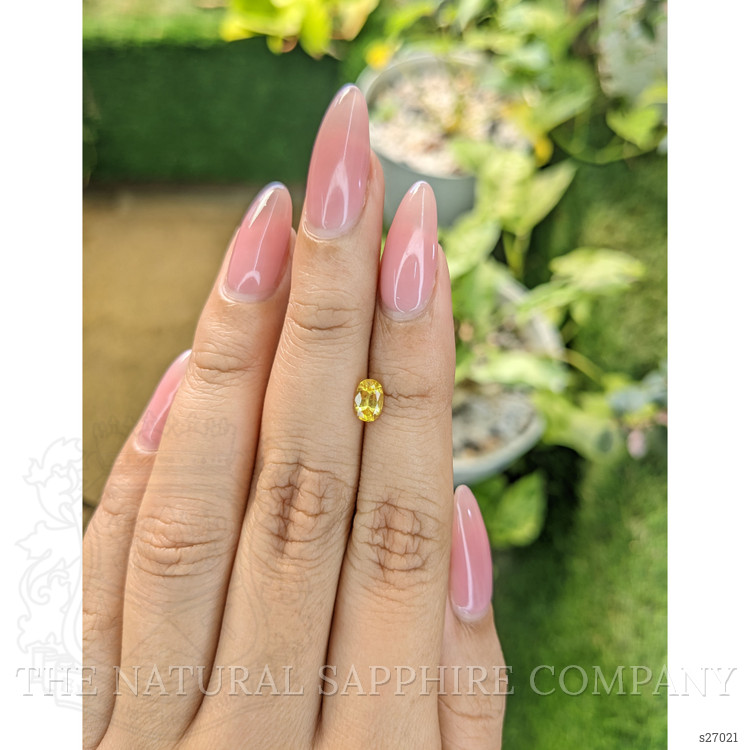 0.63 Ct. Yellow Sapphire from Ceylon (Sri Lanka)