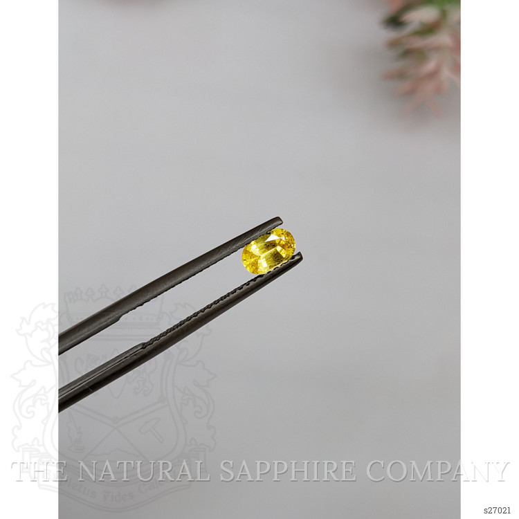 0.63 Ct. Yellow Sapphire from Ceylon (Sri Lanka)