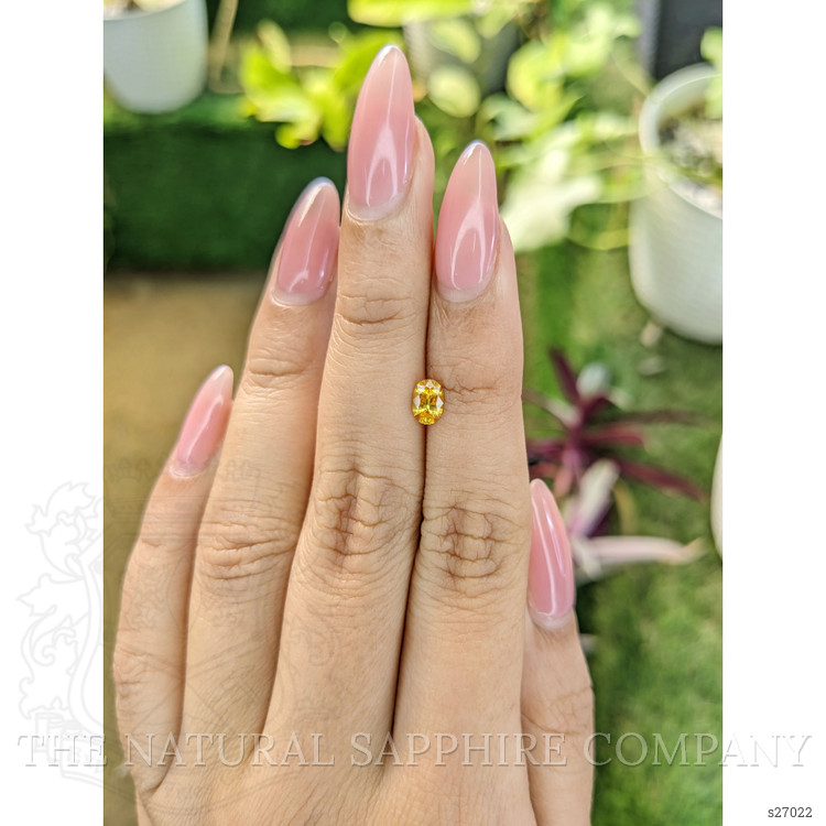 0.56 Ct. Yellow Sapphire from Ceylon (Sri Lanka)
