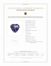 1.64 Ct. Purple Sapphire from Ceylon (Sri Lanka) Scan Report