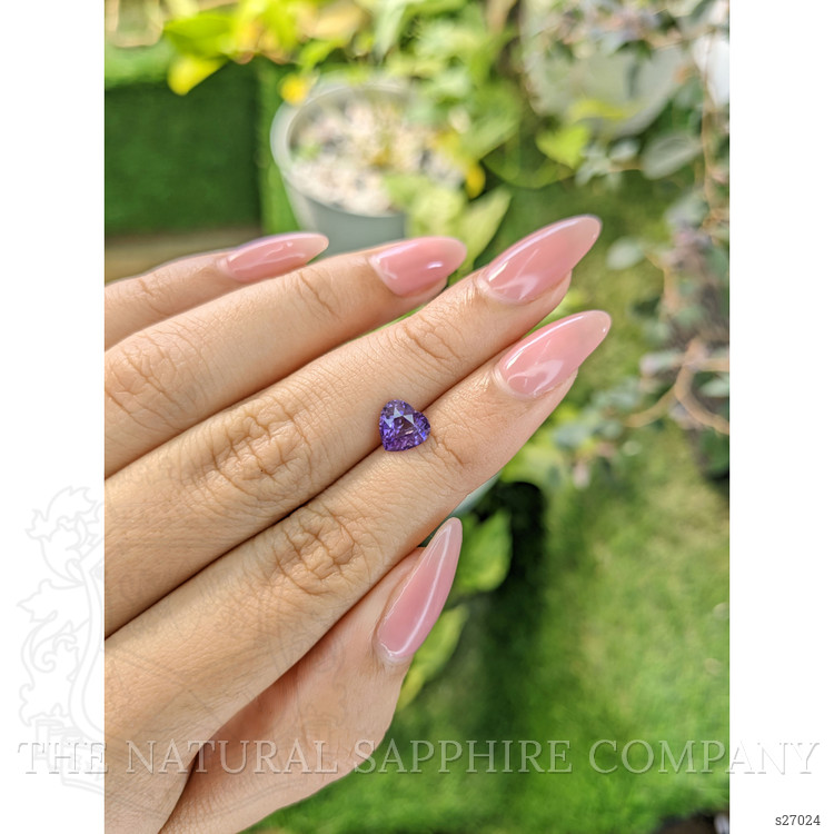1.64 Ct. Purple Sapphire from Ceylon (Sri Lanka)