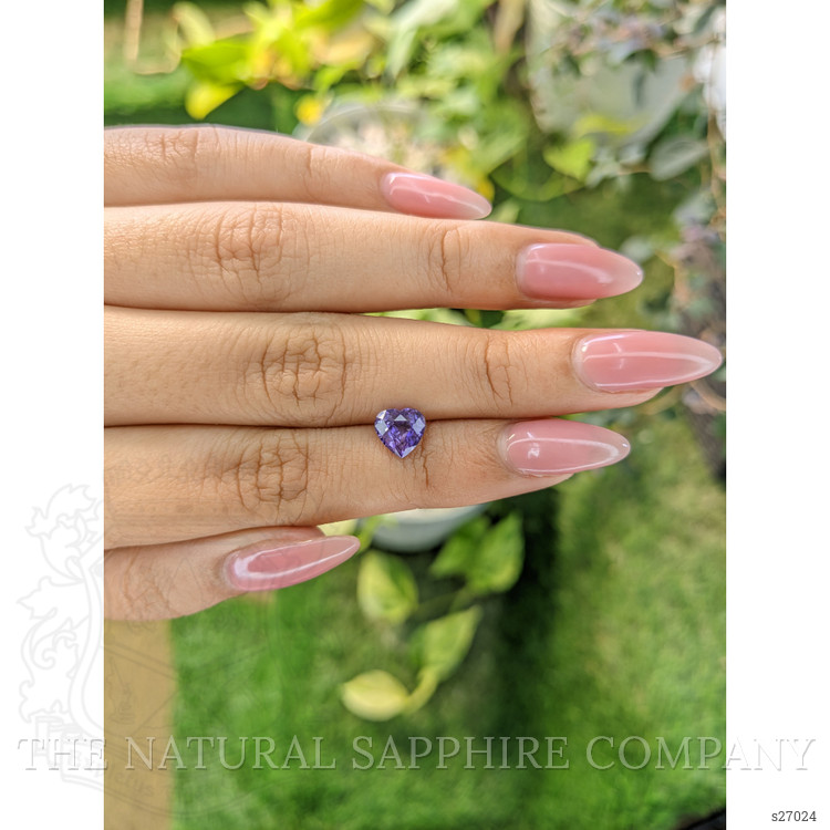 1.64 Ct. Purple Sapphire from Ceylon (Sri Lanka)