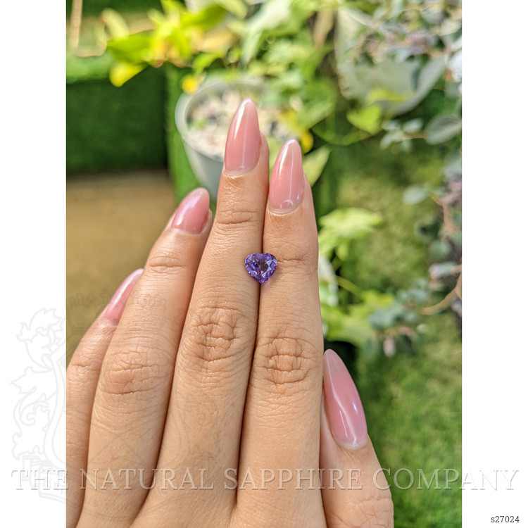 1.64 Ct. Purple Sapphire from Ceylon (Sri Lanka)