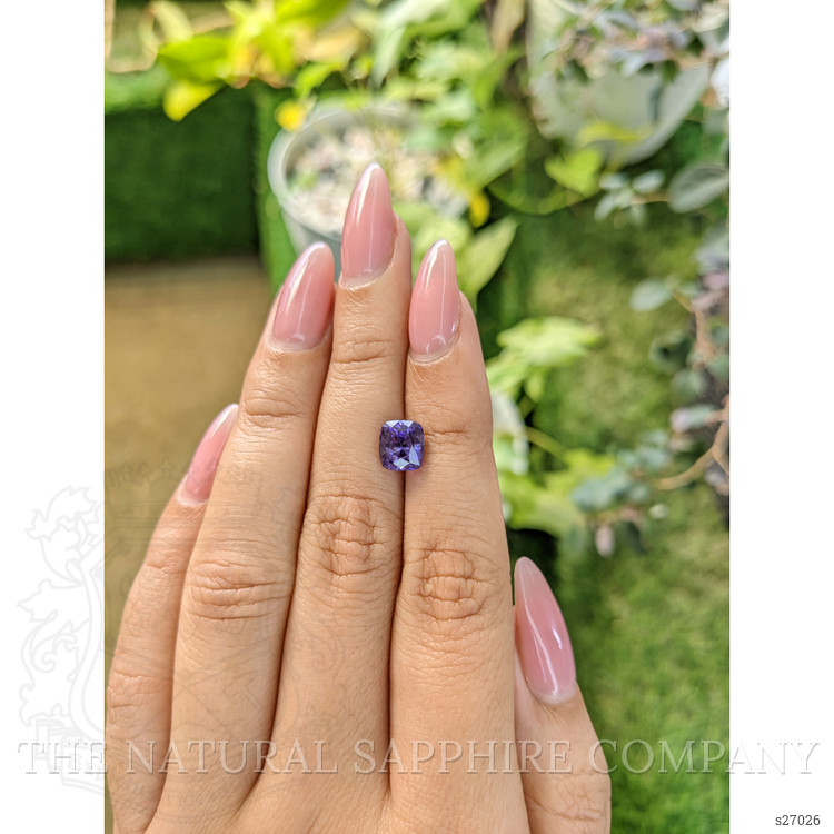 2.49 Ct. Bluish Purple Sapphire from Ceylon (Sri Lanka)