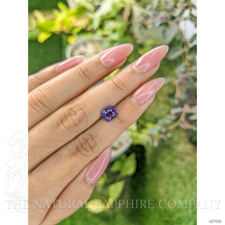 2.49 Ct. Bluish Purple Sapphire from Ceylon (Sri Lanka)