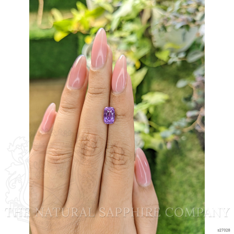 2.45 Ct. Purple Sapphire from Ceylon (Sri Lanka)