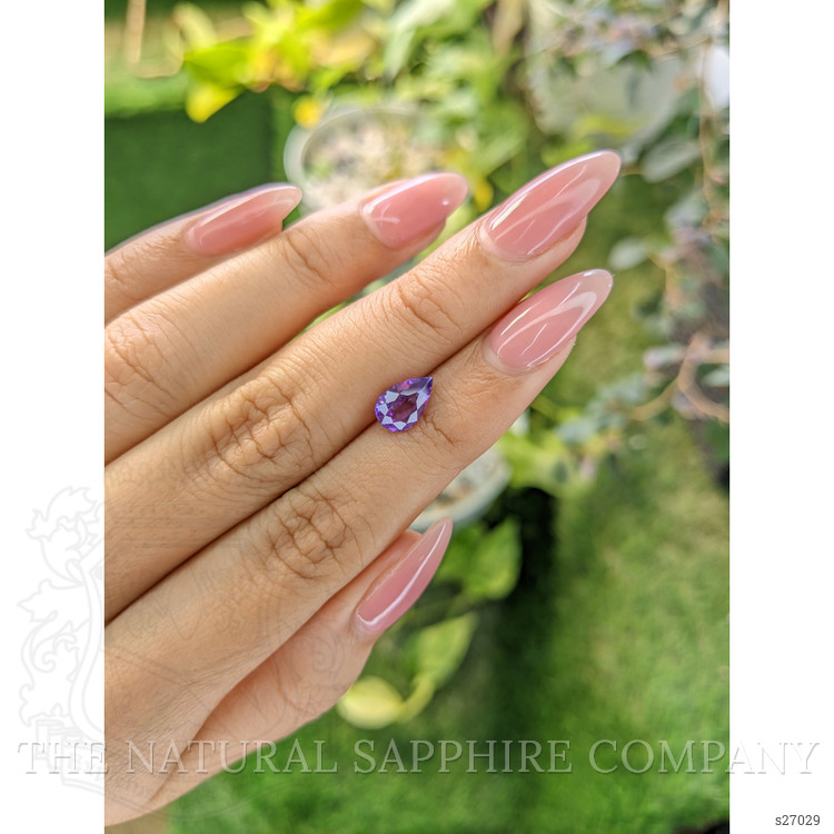 1.75 Ct. Purple Sapphire from Ceylon (Sri Lanka)