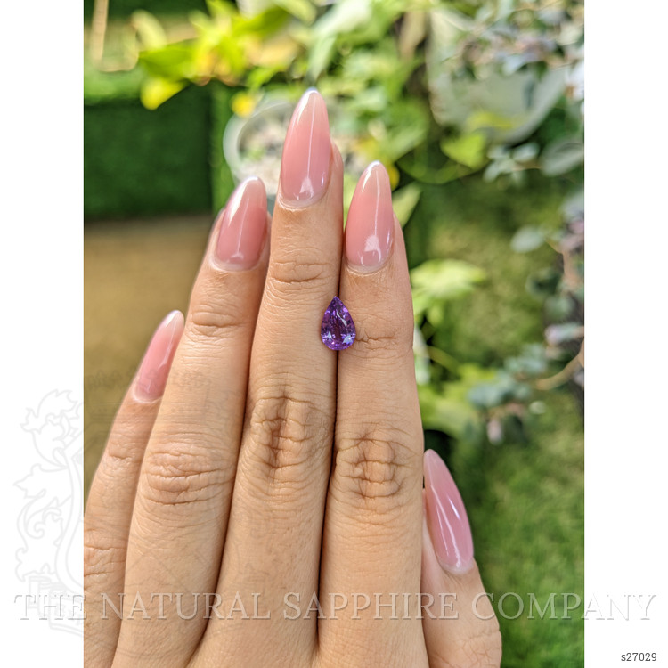 1.75 Ct. Purple Sapphire from Ceylon (Sri Lanka)
