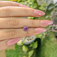 1.73 Ct. Purple Sapphire from Ceylon (Sri Lanka) Life Style
