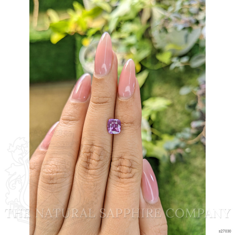 1.73 Ct. Purple Sapphire from Ceylon (Sri Lanka)
