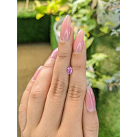 0.67 Ct. Purplish Pink Sapphire from Ceylon (Sri Lanka) Life Style
