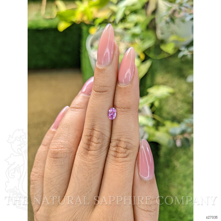 0.67 Ct. Purplish Pink Sapphire from Ceylon (Sri Lanka)