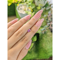 0.67 Ct. Purplish Pink Sapphire from Ceylon (Sri Lanka) Life Style