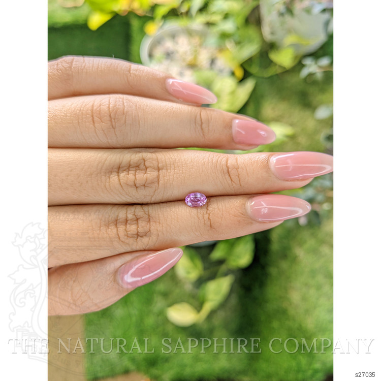 0.67 Ct. Purplish Pink Sapphire from Ceylon (Sri Lanka)