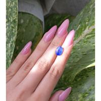 3.48 Ct. Blue Sapphire from Ceylon (Sri Lanka) Life Style