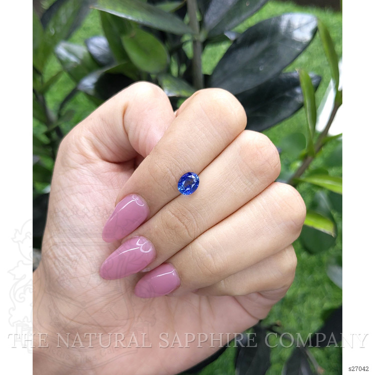 1.67 Ct. Blue Sapphire from Ceylon (Sri Lanka)