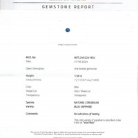 1.58 Ct. Blue Sapphire from Ceylon (Sri Lanka) Pdf
